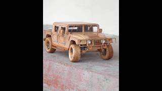 Creating a Hummer H1 Pickup Truck from Wood [upl. by Aeli]