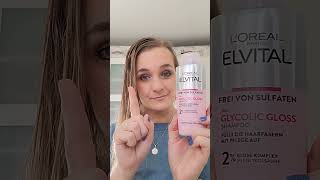 Die neue Haarserie Loréal Elvital Glycolic Gloss im Test [upl. by Dicks767]