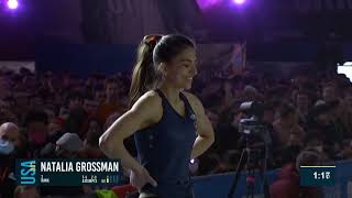 Natalia Grossman  Boulder Final IFSC Meiringen 2022 [upl. by Sprage323]