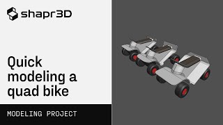 Quick modeling a quad bike  Modeling projects [upl. by Oeflein]