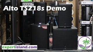 Alto TS218S 18quot Powered Subwoofer Sound Test vs the JBL EON18S For DJ and Band [upl. by Richards589]