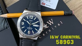 Đồng hồ Nam  IampW Carnival 589G3  Blue [upl. by Crisey68]