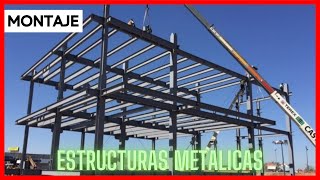 ¿Cómo se realiza el MONTAJE de una ESTRUCTURA METALICA  Paso a paso [upl. by Lemuelah]