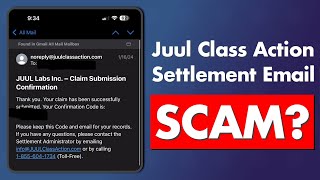 Juul Class Action Settlement Email Legit or Scam [upl. by Saalocin310]