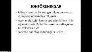 Atomer och joner  del 2 [upl. by Querida]