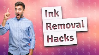 How do you remove stamped ink [upl. by Gershon]