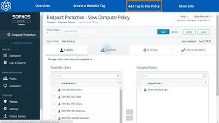 Sophos Central How to Allow Sites through Web Control Policy  Sophos Tech [upl. by Bolitho]