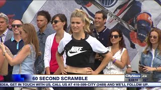 Bouchard crushes competition in 60 Second Scramble [upl. by Gnolb]