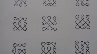 Basic Dot kolams for Beginners  Tutorial [upl. by Eciened323]