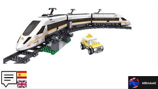 Lego City High Speed ​​Train  Tren Alta Velocidad [upl. by Darken738]