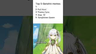 Top 5 Genshin memes 12 genshinimpact genshin genshinshorts genshinedit [upl. by Jenny46]