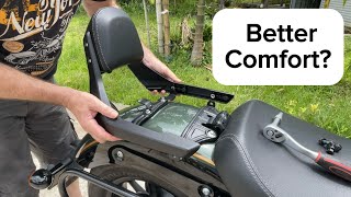 Royal Enfield Super Meteor 650 Back Rest Installation and REVIEW [upl. by Hearsh558]