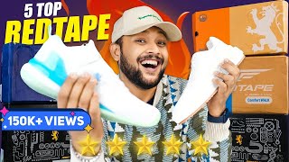 Top 5 Red Tape White ShoesSneakers Under ₹1500 🔥 Amazon Shoes Haul Review 2023  ONE CHANCE [upl. by Leeanne]