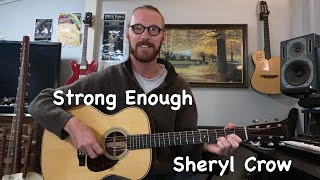 Sheryl Crow  Strong Enough Fingerstyle Guitar Lesson  TAB [upl. by Upali200]