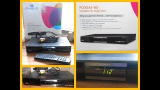 Humax FOXSAT Freesat HD Digital Satellite Set Top Box Freesat Foxsat HD [upl. by Ragouzis]