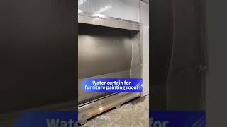 Furniture painting room water curtain paintbooth painting spraybooth paintbooth paintingroom [upl. by Anihsit]