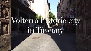 Volterra  walk through this beautiful town in Tuscany Italy July 2020 [upl. by Anahsar559]