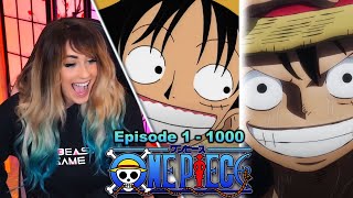 1 Second from 1000 Episodes of One Piece REACTION [upl. by Hurlow]