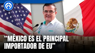 Ebrard no le saca a Trump y sus amenazas de aranceles a México [upl. by Saidnac]