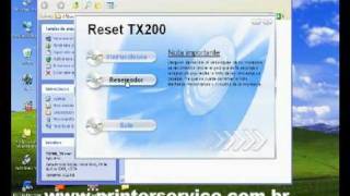 Reset Epson TX200  Epson Adjustment Program  httpwwwprinterservicecombr [upl. by Rehpotsrihc605]