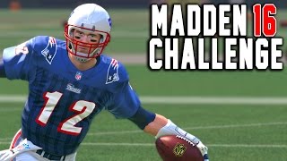 Tom Brady Kick Return  Kick Returning With Quarterbacks  Madden 16 NFL Challenge [upl. by Stromberg]