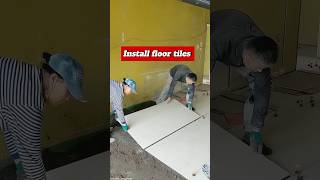 How to install floor tiles 40x80 P06 floortilesdesign floortiles interior decoration shorts [upl. by Drawd]