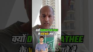 Dhruv Rathee Ke Views Kyu Aate Hai youtuber motivation shorts [upl. by Ennayelsel]