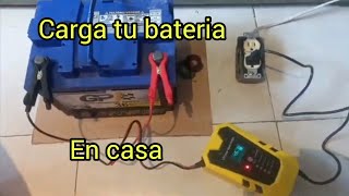 Como cargar bateria de auto o moto en casa Cargador de bateria casero [upl. by Adnohsirk951]