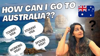 Ways to come to Australia  Different Visa Types [upl. by Lenod]