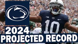 Penn State 2024 Projected Record [upl. by Ecahc]