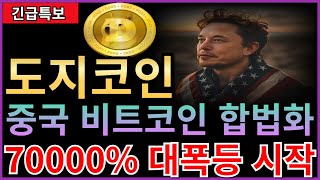 도지코인 드디어 중국 비트코인 합법화 통과 초대형quot세력quot들이 돌아 옵니다 [upl. by Odnala]