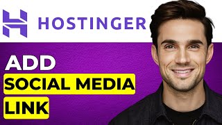 How to Add Social Media Link in Hostinger Website 2024 Updated [upl. by Walley365]