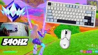 Aula F75 ASMR🤩 Unreal Ranked 💰 Satisfying Keyboard Fortnite 540 FPS Smooth 4K [upl. by Iralam550]