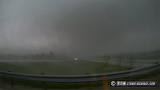 Jeffersonville Indiana tornado flips semis cars Louisville metro area April 2 2024 [upl. by Eirb]