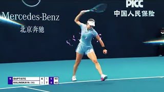 Anna Kalinskaya smashed her racket in frustration [upl. by Daphne565]