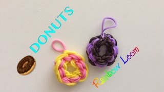 EASY Rainbow Loom Donut Charms [upl. by Enahsed]