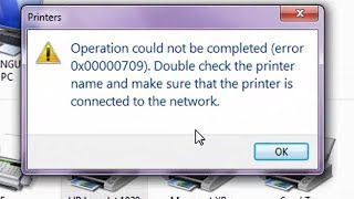 How to Fix cannot Set Default Printer With Error  0x00000709 [upl. by Harriman]