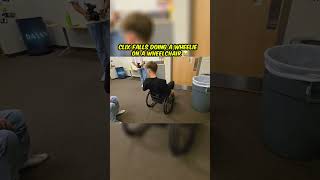 Clix FALLS doing a wheelie in a wheelchair 🦽😭 [upl. by Niawtna]