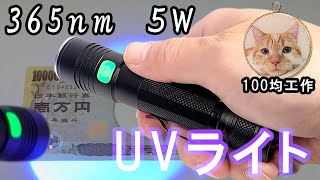 【評価なし】でも買ってよかったUVライト│LED充電式 UV365nm 5W Tenflyer S2 [upl. by Egap]