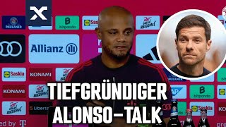 ExtraMotivation gegen Alonso Erst lacht Kompany  dann folgt eine Rede  FC Bayern  Leverkusen [upl. by Oliver976]