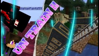 On construit un train sur minecraft [upl. by Cawley321]