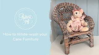 How to Whitewash your Cane Furniture [upl. by Endor676]