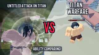 Untitled Attack On titan VS Titan Warfare ATTACK TITAN  roblox OUTDATED [upl. by Adena429]