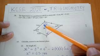 KCSE 2021  TRIGONOMETRY [upl. by Ariat118]