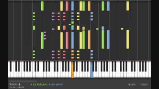 Superman theme music on Synthesia [upl. by Yreffoeg790]