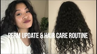 Perm Update and Hair Care Routine [upl. by Eidorb]