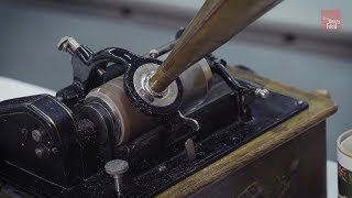 1903 Edison Phonograph Recording Demo  Maker Faire Detroit [upl. by Donahoe]