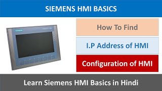 Siemens HMI Basics  How to configure HMIs IP address [upl. by Demetris]