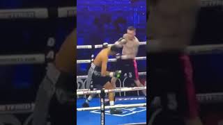 UpCloseSloMo Gary Cully Jr sets up Belmehdi for crushing straight left counter boxing boxeo [upl. by Dina]