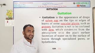 Guttation full process  Amazing plants  difference between transpiration and guttation  neet bio [upl. by Ativ]